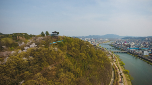 죽도봉_항공사진