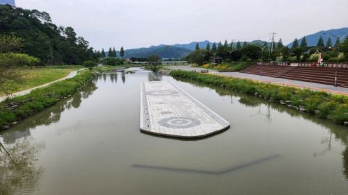 화순꽃강길음악분수